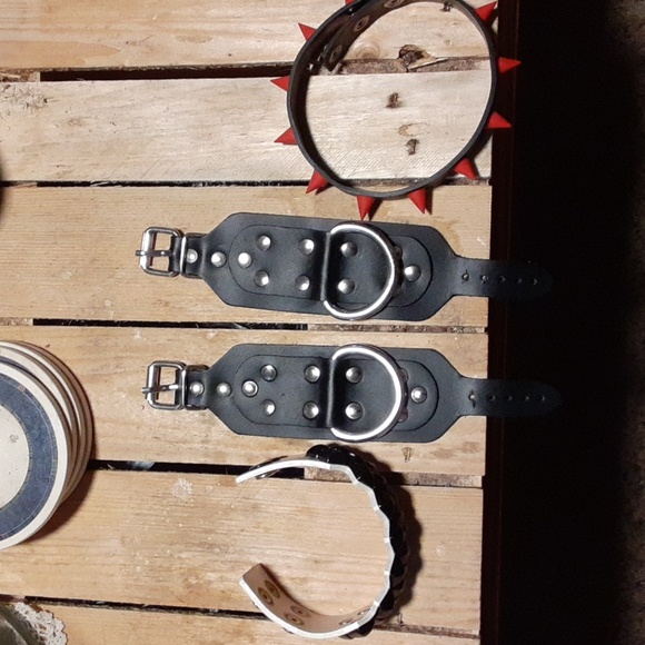 Hot Topic Jewelry - 3 cuff bracelets and 1 studded collar